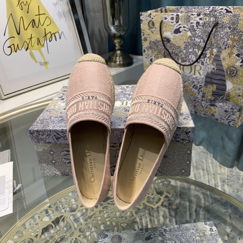 Không Hộp Mới Của Phụ Nữ Galaville Espadrilles Cotton Thêu Chỉ Kim Loại