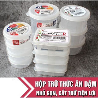 #Set 4 Hộp chia thức ăn đựng đồ ăn dặm cho bé(set 4 hộp 100ml)