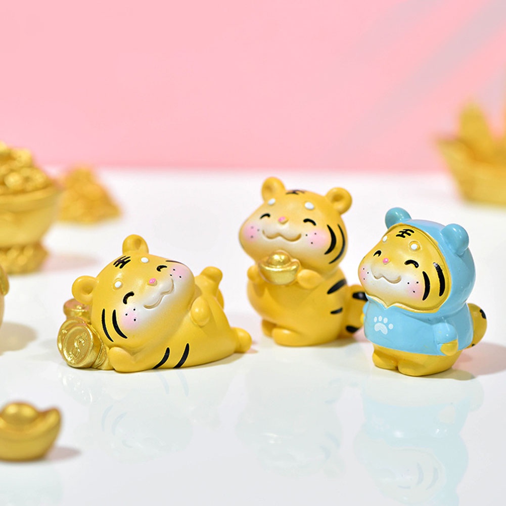 2022 năm mới Micro Bonsai phong cảnh mọng nước trang trí trang trí nhà Máy tính để bàn dễ thương chút hổ nhựa đồ trang trí nhỏ