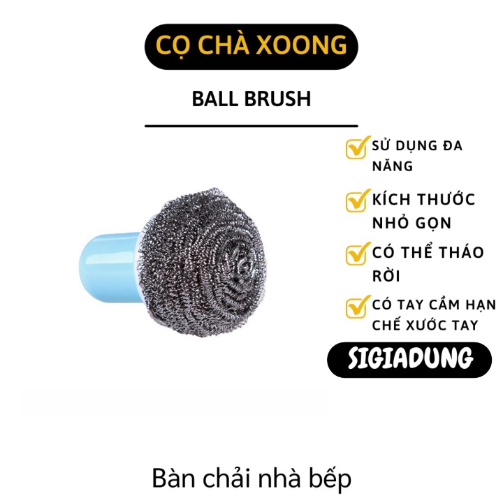 [SGD] Cọ Xoong Nồi - Dụng Cụ Chà Rửa Xoong, Chảo, Vệ Sinh Nhà Bếp Có Tay Cầm Tiện Lợi 8301