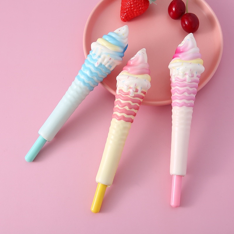 Bút Squishy Mềm Kiểu Hoạt Hình giảm căng thẳng khi học tập 0.5mm Viết đi học mực nước đen rèn chữ đẹp cao cấp