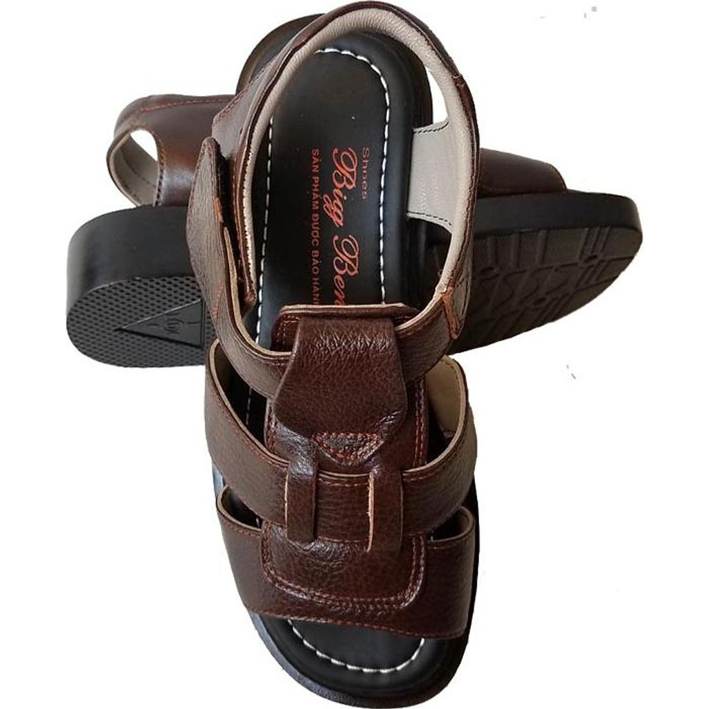 Giày sandal nam da bò trung niên BIGBEN cao cấp SD52