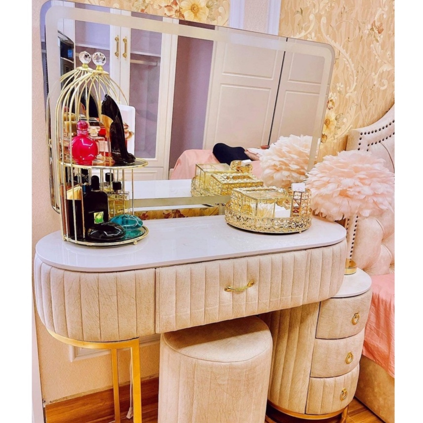 Kệ Lồng Chim Đựng Nước Hoa - Mỹ Phẩm 2 Tầng