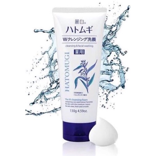 Sữa Rửa Mặt Ý Dĩ Hatomugi The Facial Foam 170g (Mẫu Mới 2020)