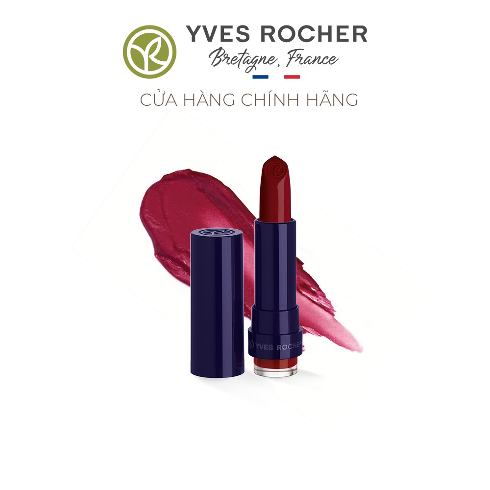 Hình ảnh Son Môi Yves Rocher Rouge Vertige Brilliant Satin Lipstick 50 Poppy Red - 3.7g