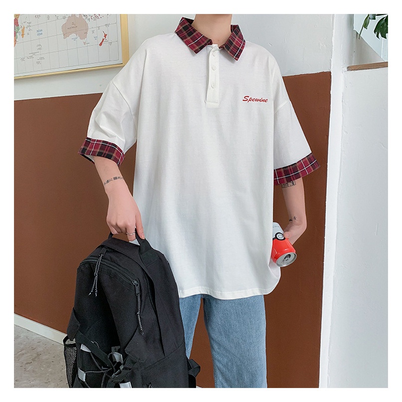 Áo thun tay ngắn cổ bẻ thời trang cho nam | BigBuy360 - bigbuy360.vn