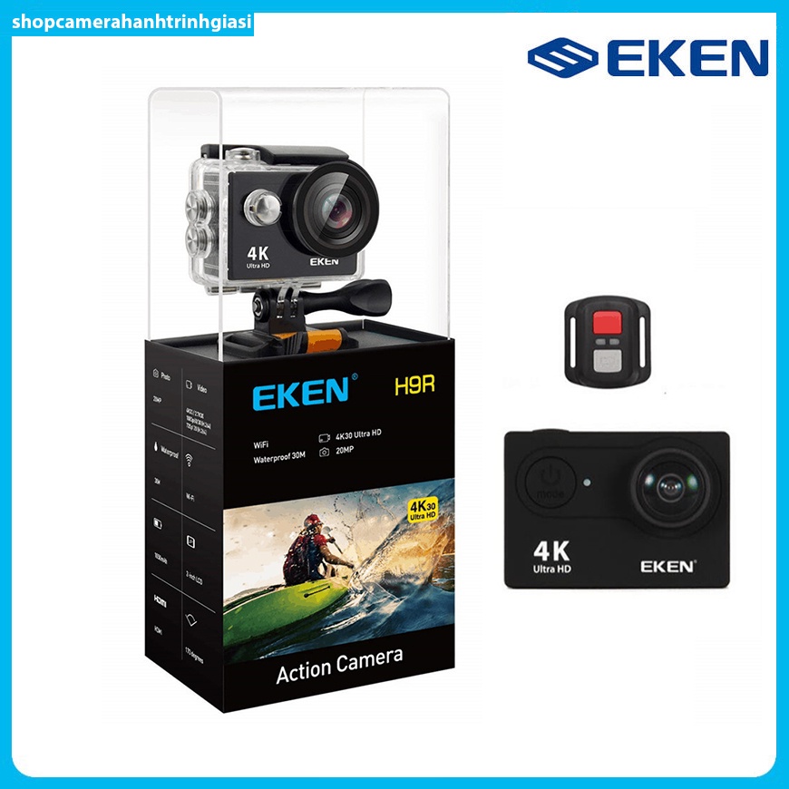 Camera Phượt Thể Thao Eken H9R - Bản Mới Nhất v8.0 20MP