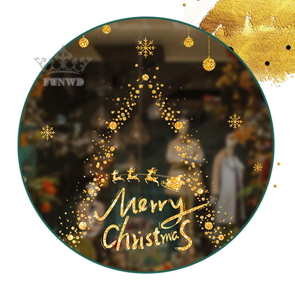 Decal Dán Cửa Kính Hoạ Tiết Giáng Sinh