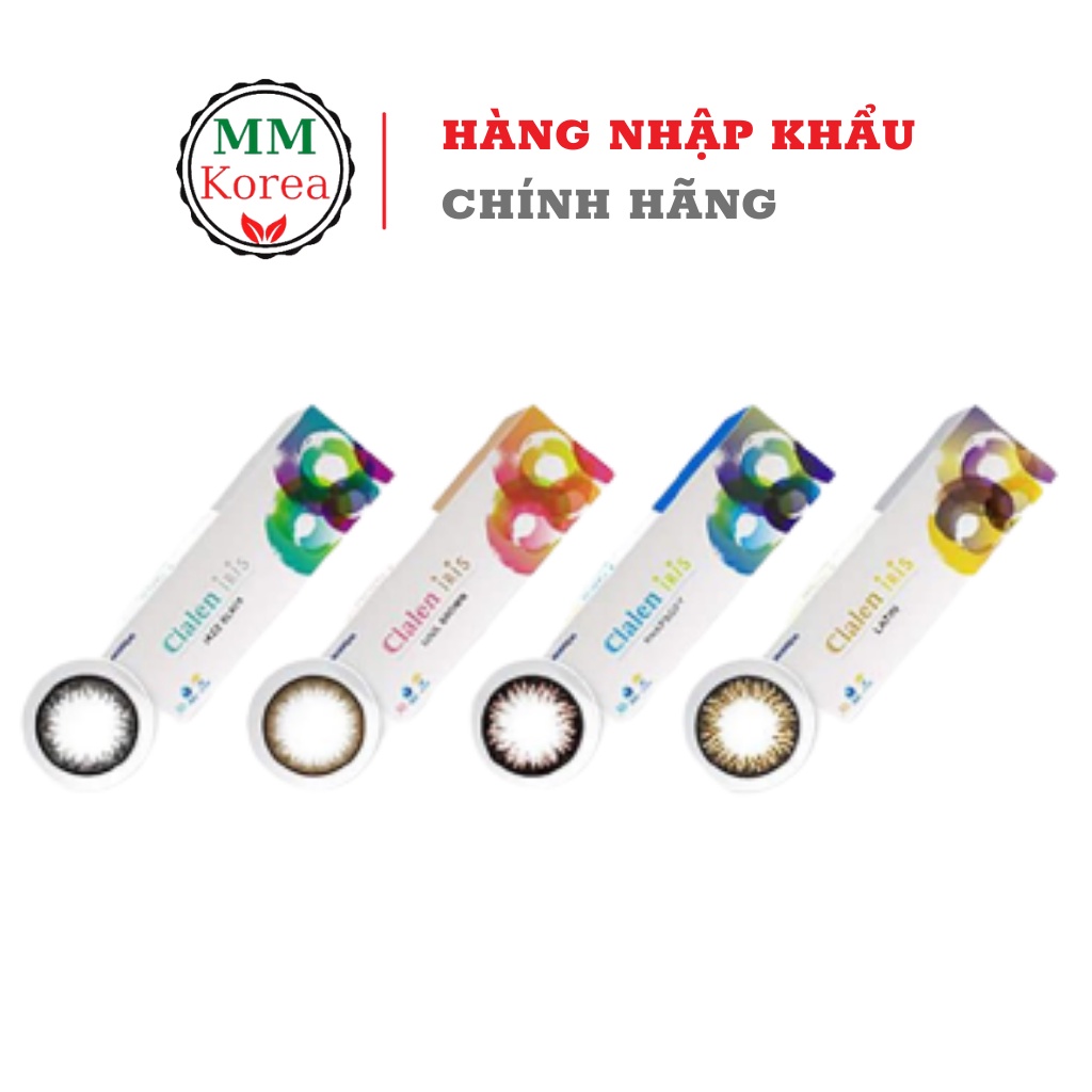 [Siêu Sales] Một cặp Kính áp tròng Hàn Quốc Clalen Iris 0 độ - Lens mắt thời trang giúp đôi mắt to căng mọng