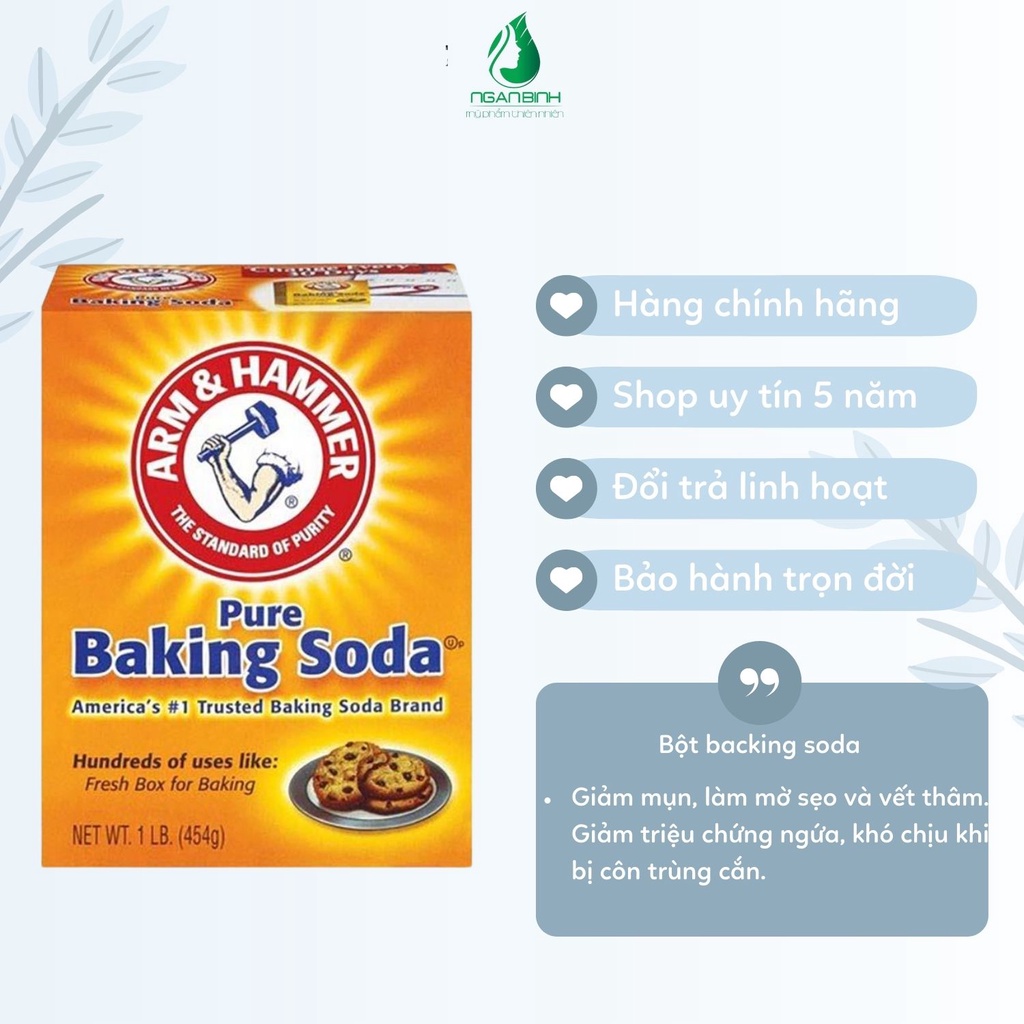 Baking Soda Mỹ 454g chính hãng