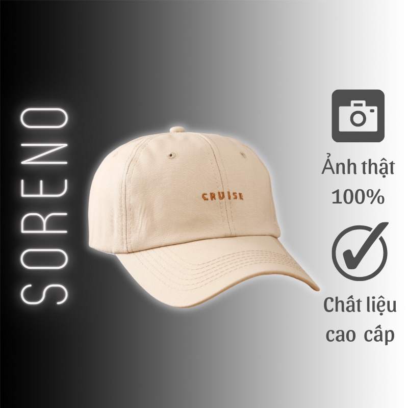Mũ Lưỡi Trai Nón Lưỡi Trai Nam Nữ Đẹp Cao Cấp Hàn Quốc Unisex Form Chuẩn Cruise | Soreno