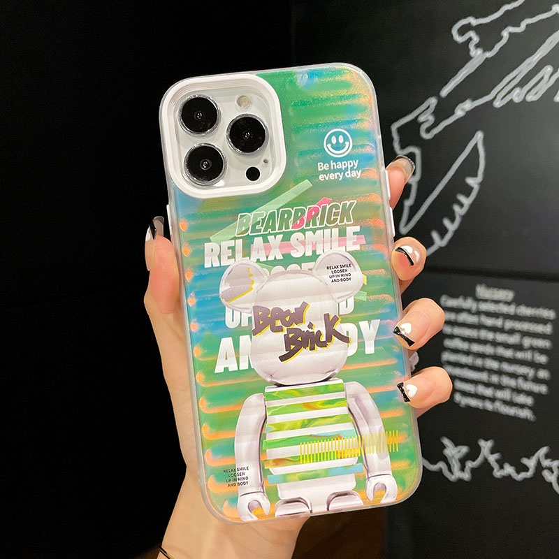 Ốp Điện Thoại Họa Tiết Gạch Gấu Sang Trọng Cho iphone 13 Pro Max i13 13pro 11ProMax i11 X XR Xs Max 12Pro 12 Pro Max