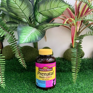 (DATE 8/2020)Vitamin cho bà bầu Nature Made Prenatal Multi DHA 200mg 150 viên của Mỹ.