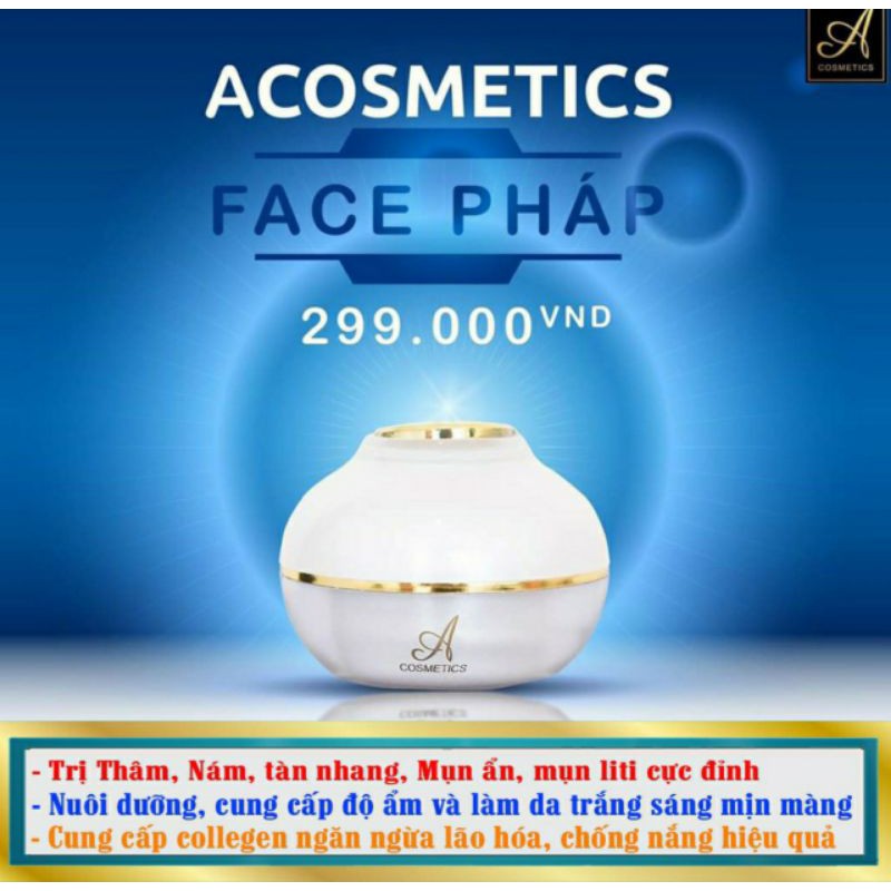 Kem Face Pháp Acosmetics 2020 Dưỡng Da Căng Bóng Chính Hãng