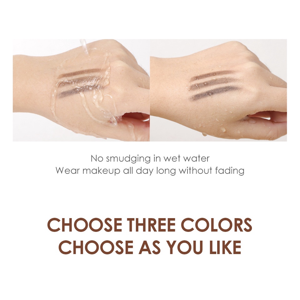 Bút Chì Kẻ Lông Mày O.TWO.O 2 Trong 1 Siêu Mịn 1.5mm Chống Nước Lâu Trôi