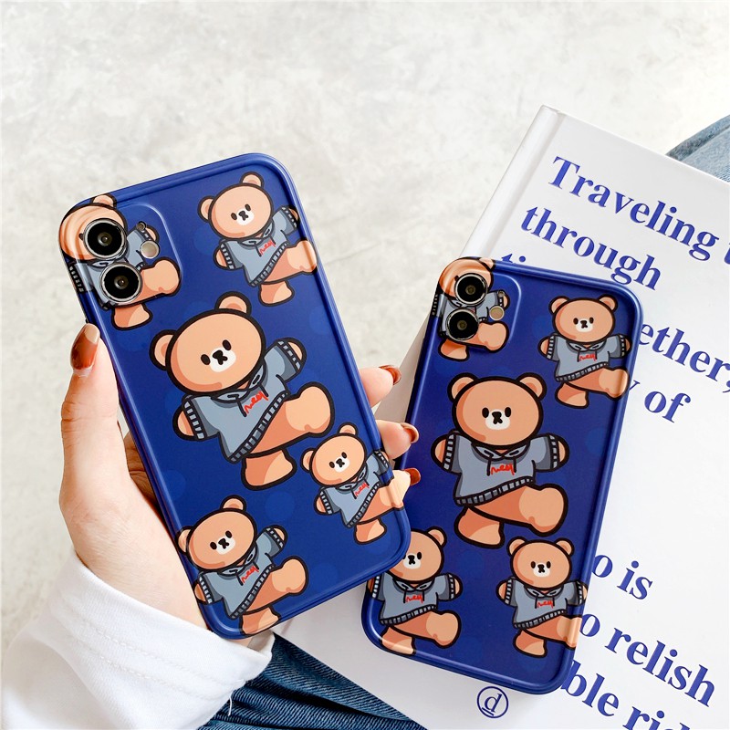Ốp lưng iphone Kick Bear IMD dày dặn viền nổi 5/5s/6/6plus/6s/6splus/7/7plus/8/8plus/x/xr/xs/11/12/pro/max/plus/promax | BigBuy360 - bigbuy360.vn