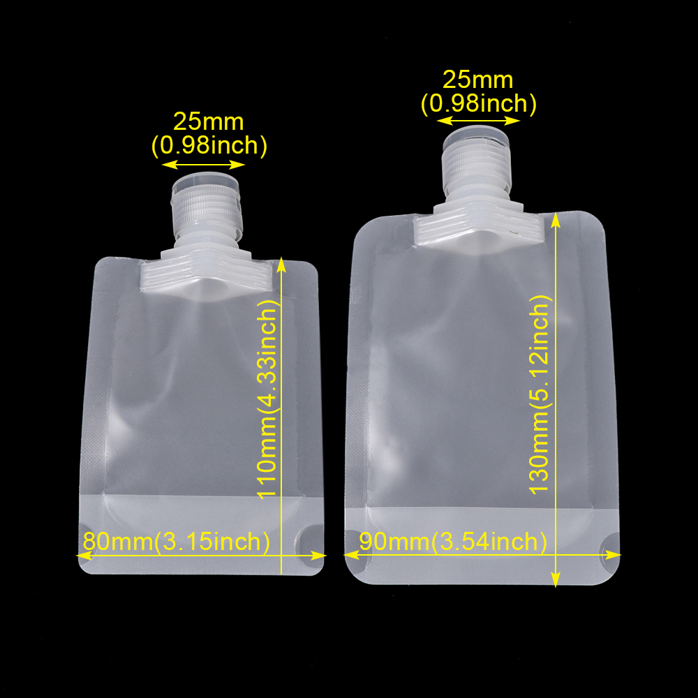 Túi Đựng Nước Rửa Tay / Sữa Tắm / Nước Trái Cây Trong Suốt Tiện Dụng 50ml/100ml