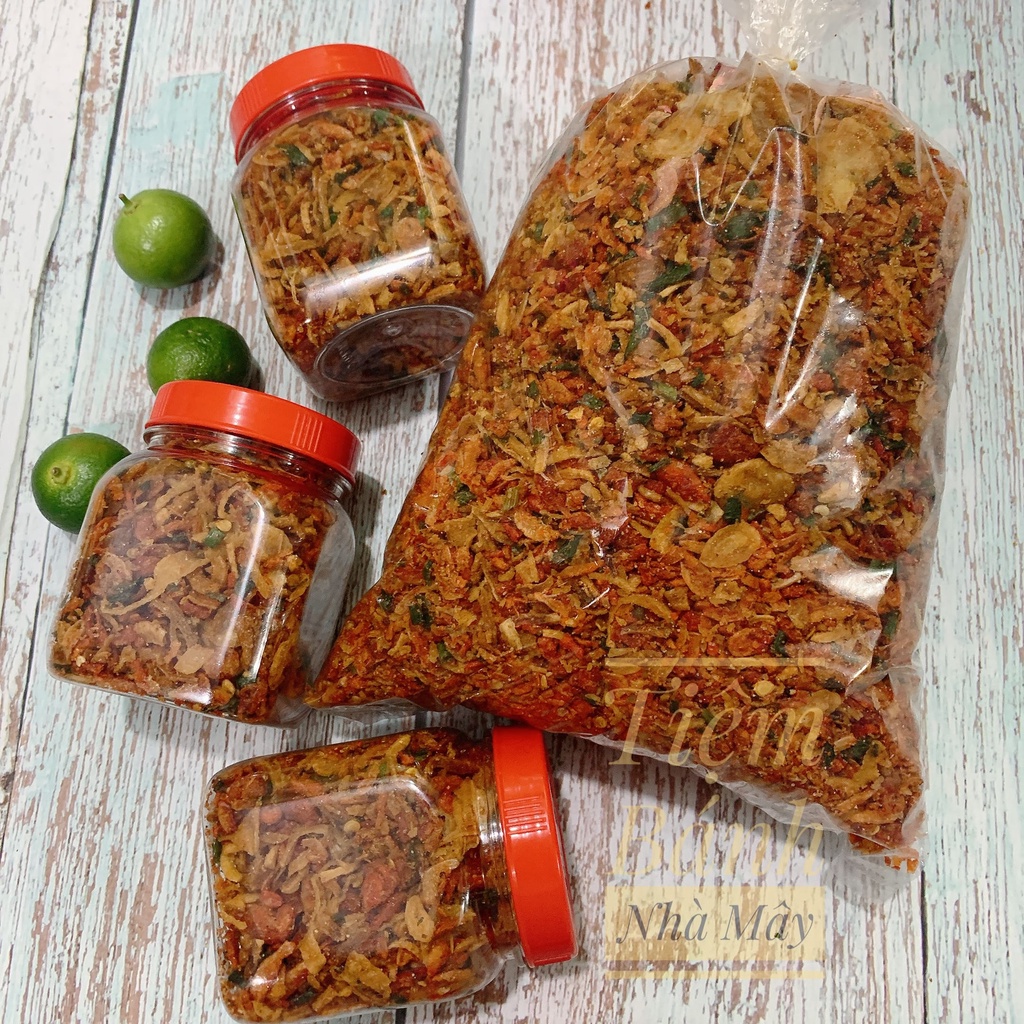 Muối Tép Hành Phi Tây Ninh - Muối Tôm Hành Phi Cay Cay Thơm Ngon