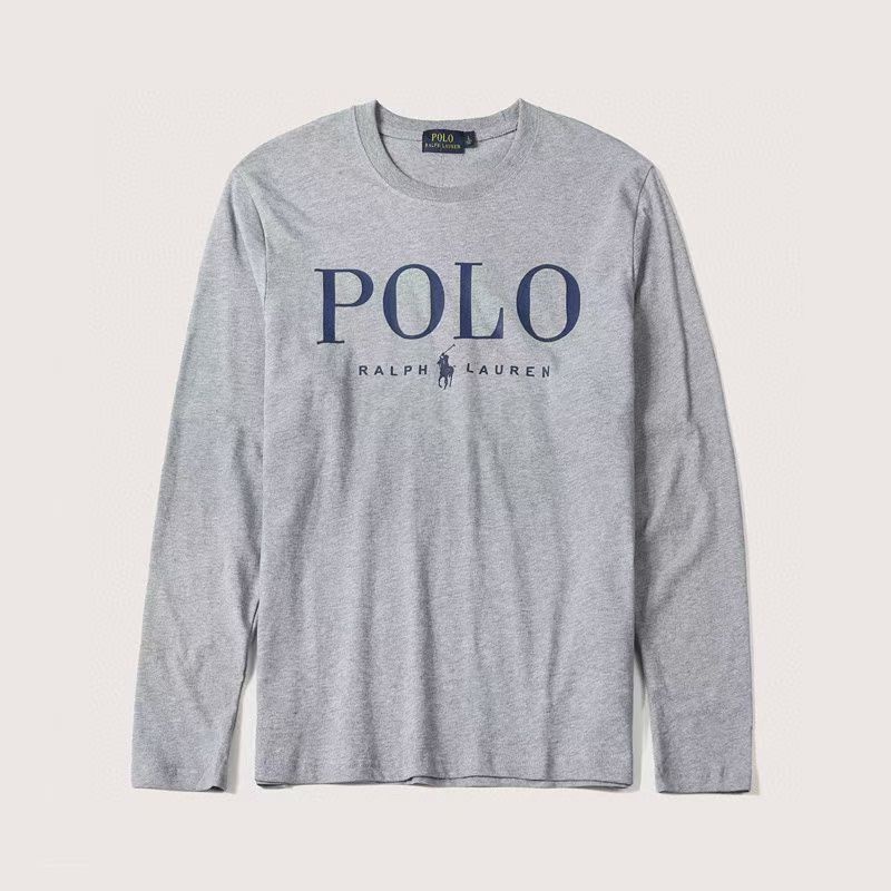 Áo polo tay dài cổ tròn in chữ Ralph Lauren Ralph Lauren cá tính cho nam