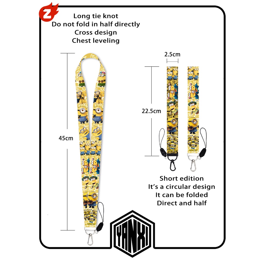 ✨1 Dây Đeo Thẻ ID Hình Minion Xinh Xắn