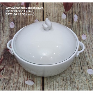Thố cơm sứ Minh Long 20cm - thố cơm sứ Minh Long