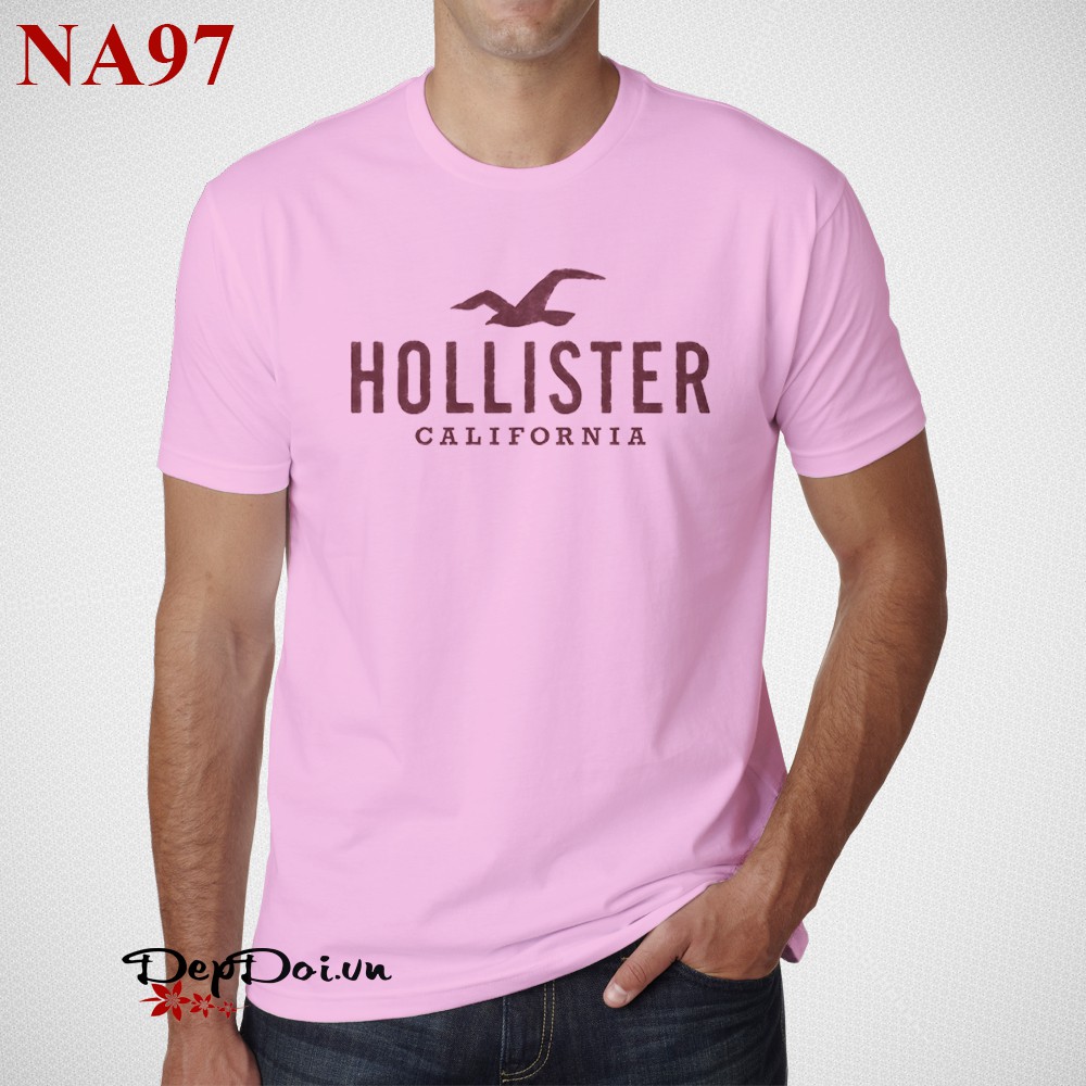 Áo thun nam cổ tròn Hollister California NA97