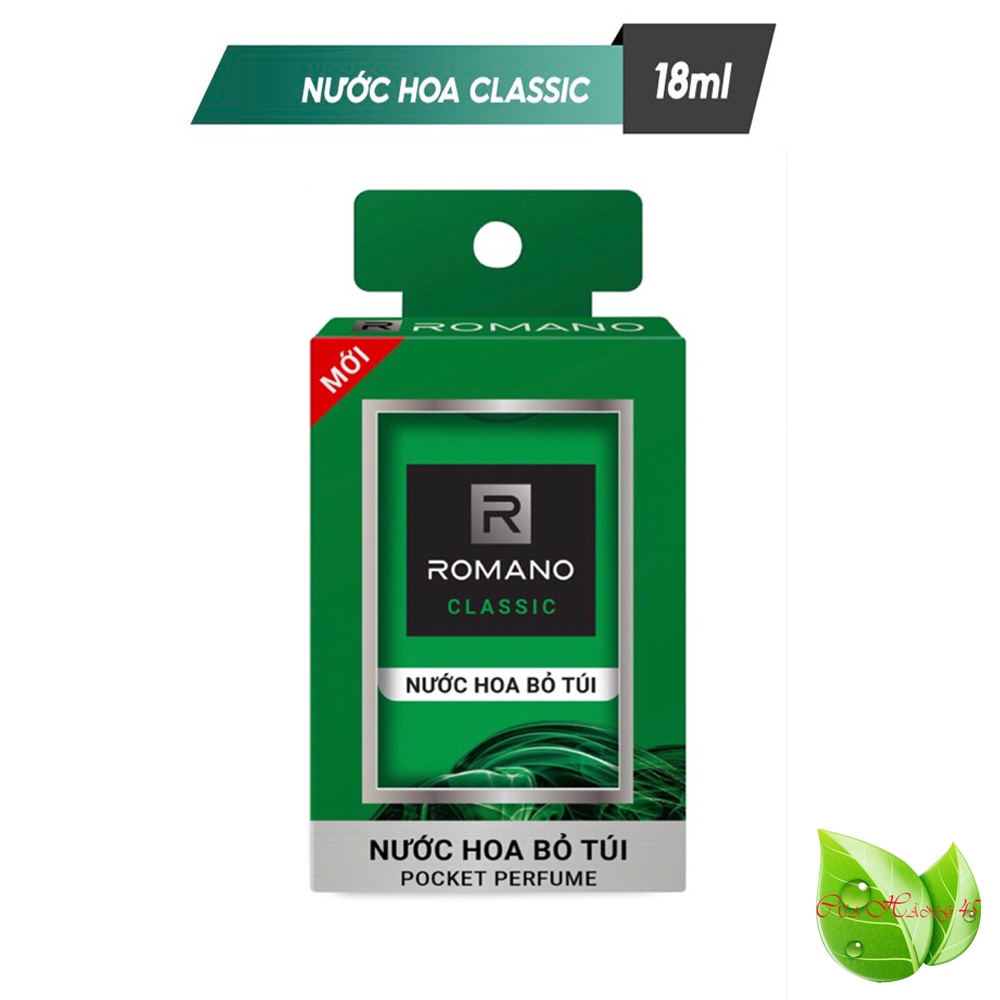 Romano: Nước hoa bỏ túi cho Nam Romano Classic 18ml/chai