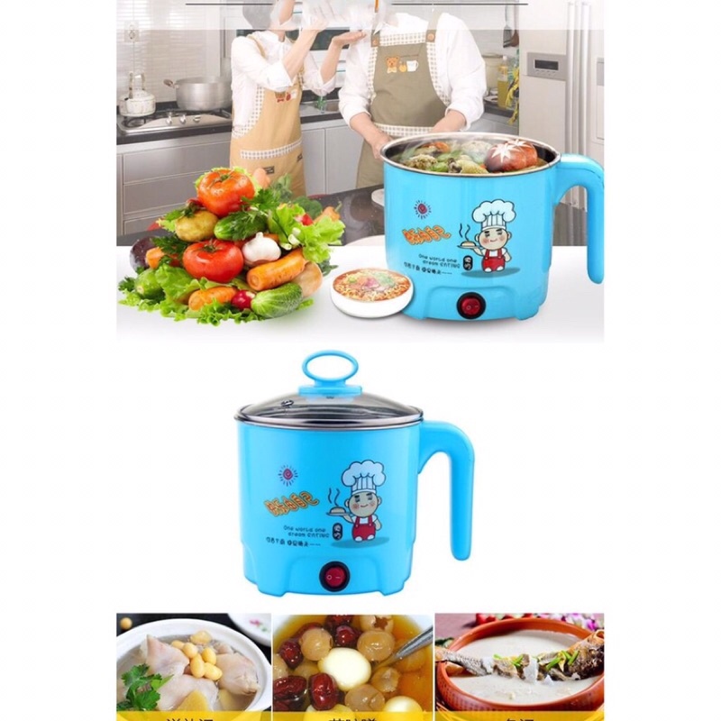 Nồi lẩu mini, Ca Nấu Mì, Nấu Lẩu Đa Năng Siêu Tốc 18cm
