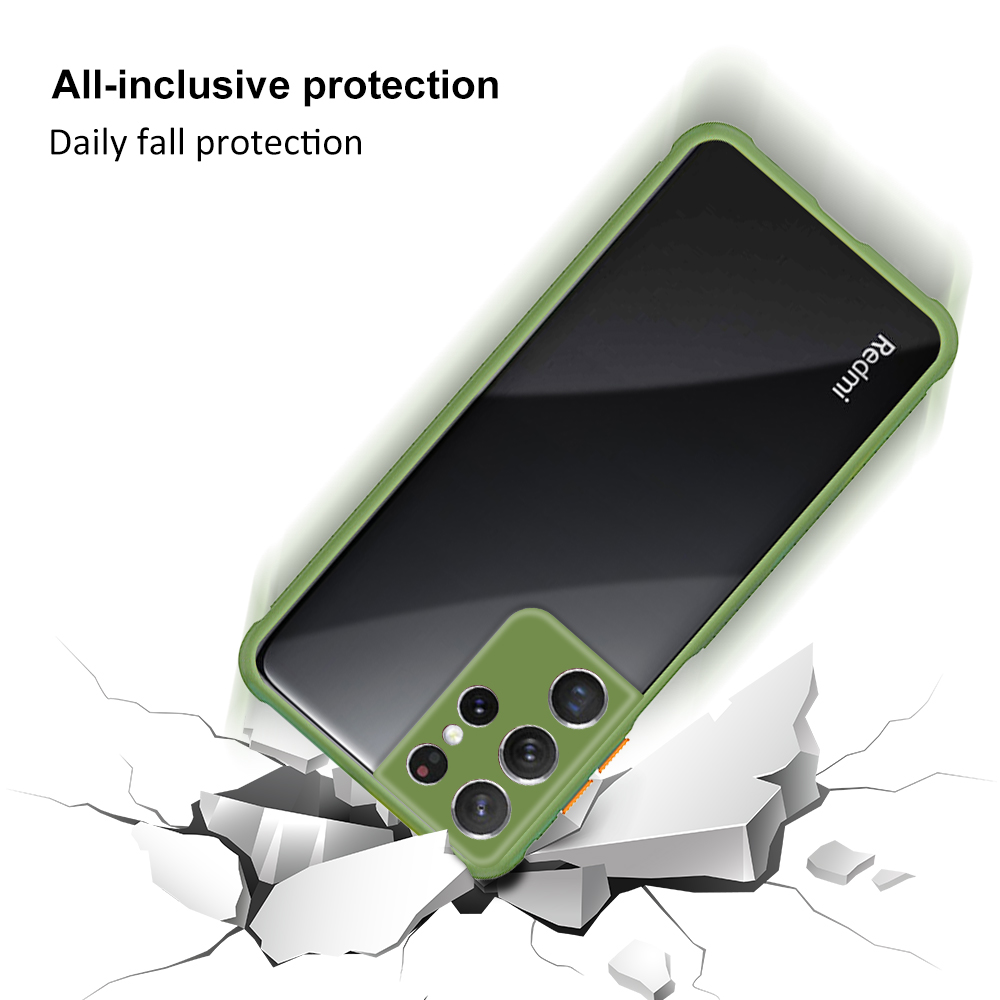 Ốp điện thoại trong suốt kiểu viền mềm chống sốc cho Samsung Galaxy S21 Ultra 5G