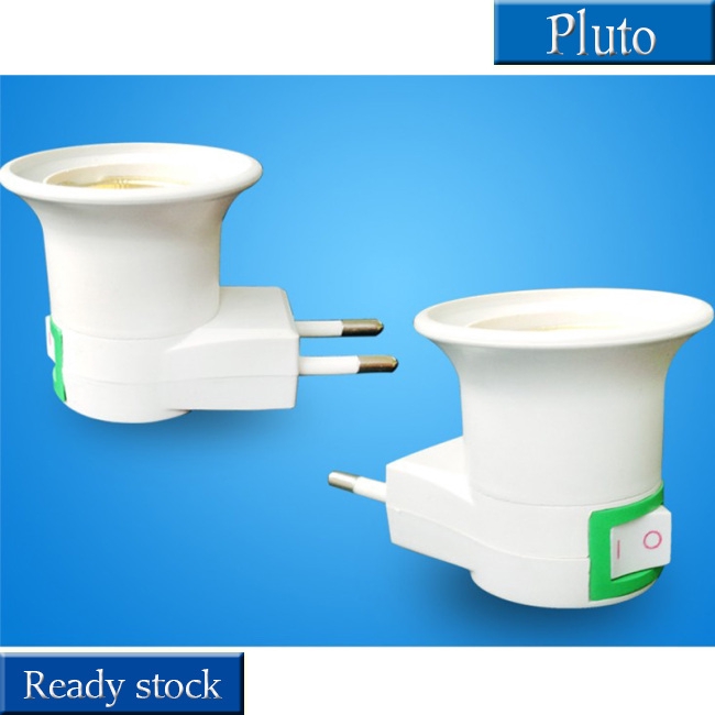 Đui đèn ổ cắm E27 tích hợp công tắc thiết kế cao cấp