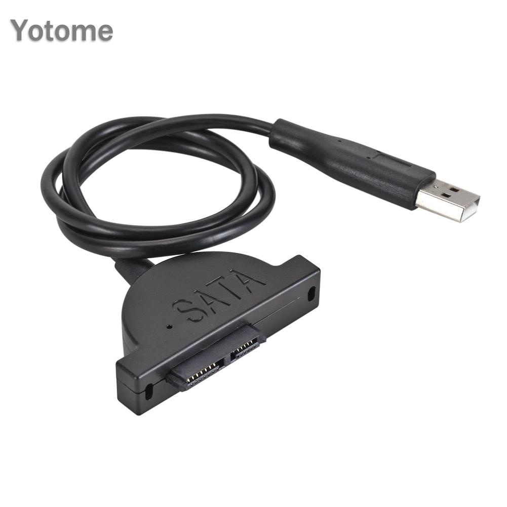 Cáp Ổ Đĩa Quang USB 2.0 SATA 7+6 Pin Cho Laptop CD-ROM CD DVD
