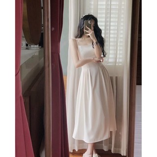 ĐẦM MAXI HAI DÂY CHIẾT EO
