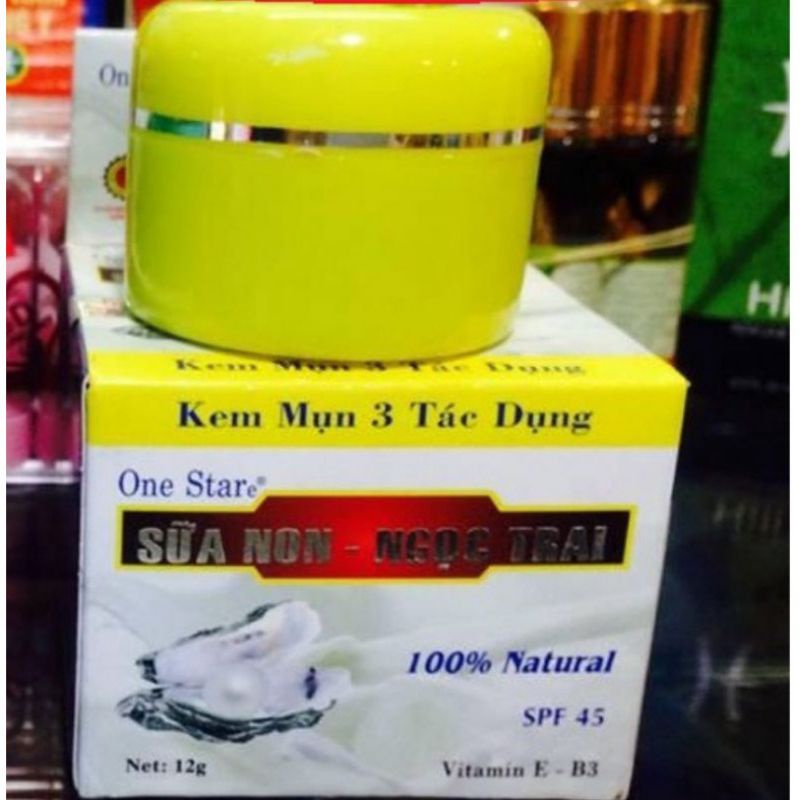 Kem Mụn 3 Tác Dụng One  Star - Giảm Các Loại Mụn - Mờ Vết Thâm - Dưỡng Trắng Hồng - 12g, 20g