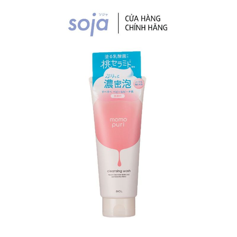 Sữa Rửa Mặt Tẩy Trang Hương Đào Momopuri Cleansing Wash 150G