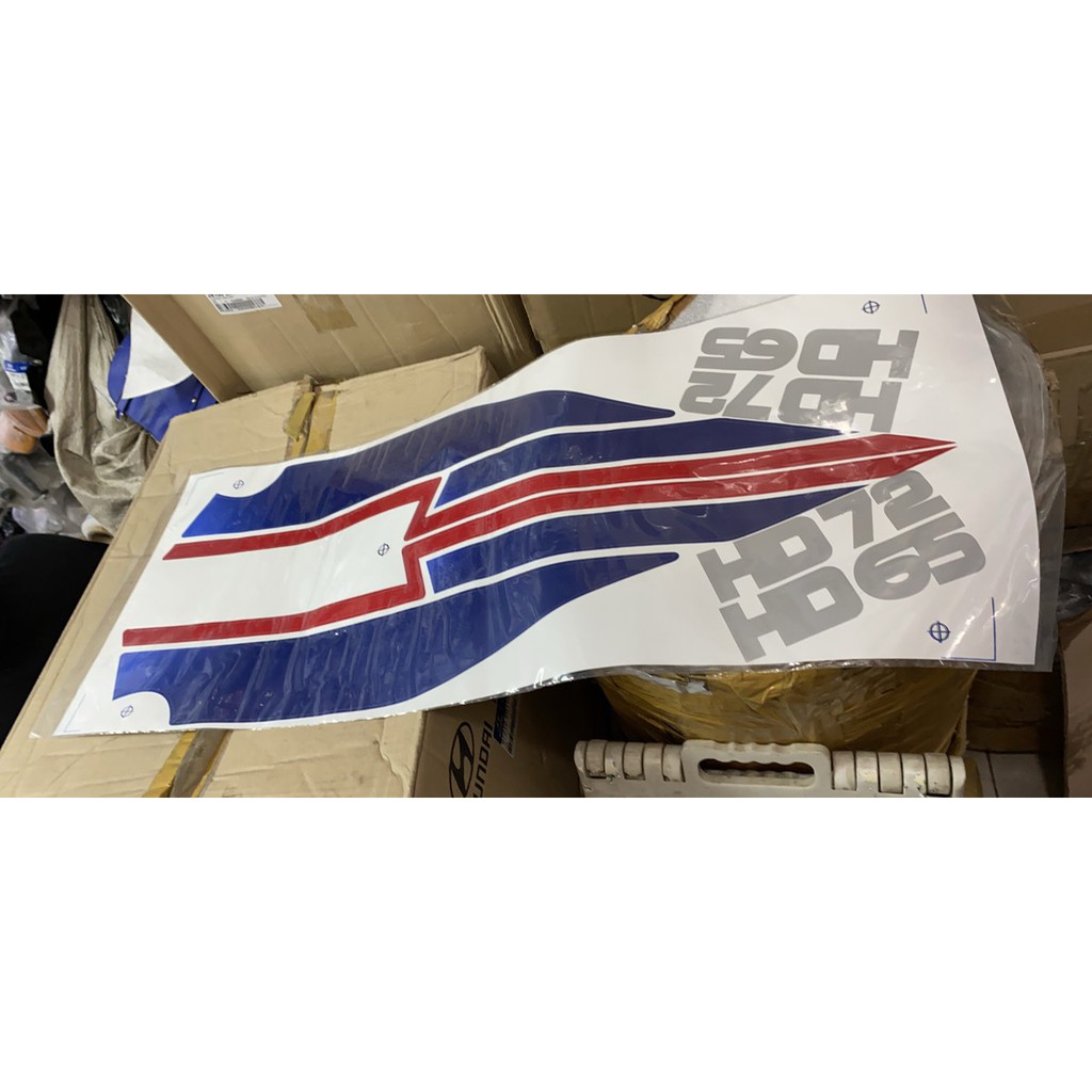 Tem cánh cửa Decal cánh cửa Hyundai Hd65 hd72