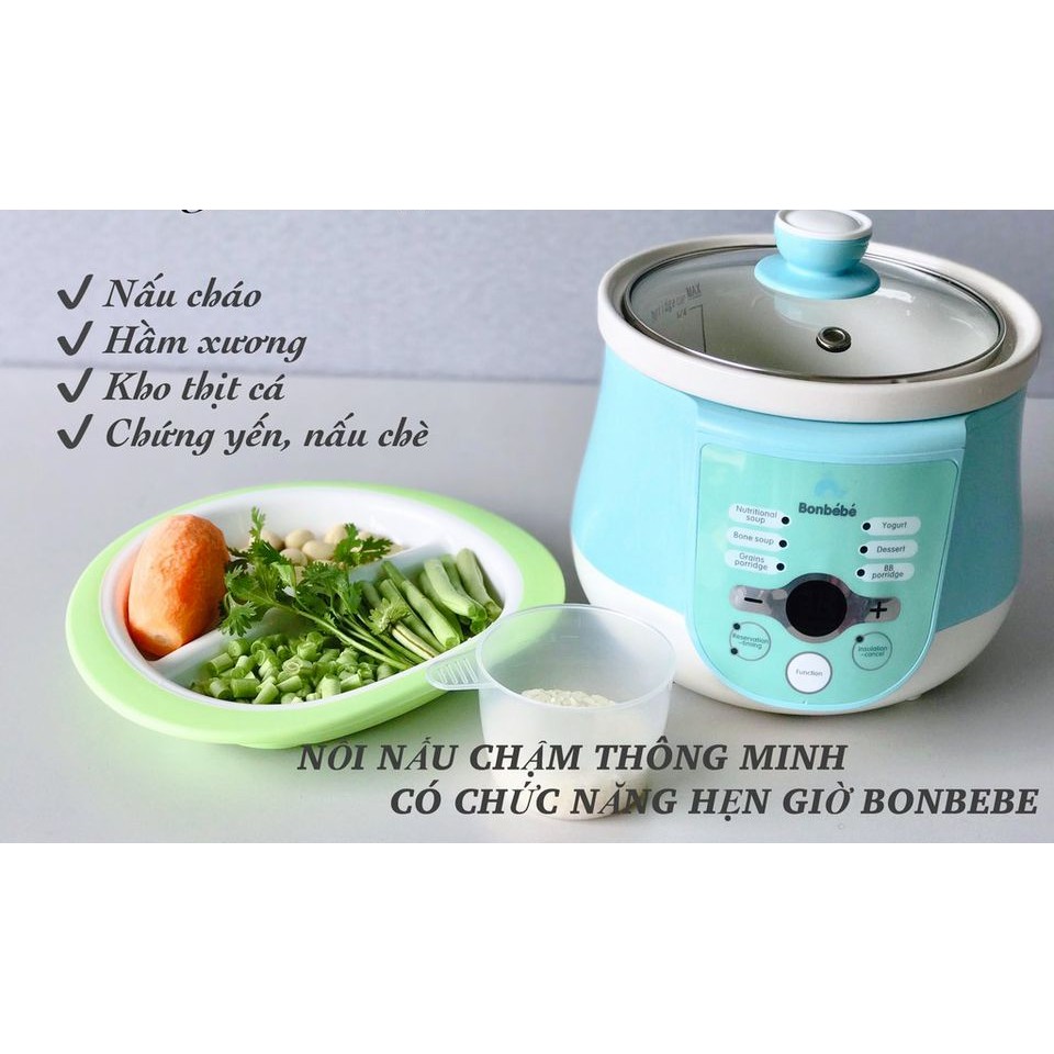 Nồi nấu chậm đa năng có hẹn giờ Bonbébé BB-38 (1L)