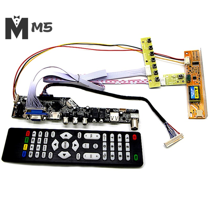 Bảng Mạch Điều Khiển Tv + Hdmi + Vga + Av + Usb + Audio 1280x800 15.4 Inch