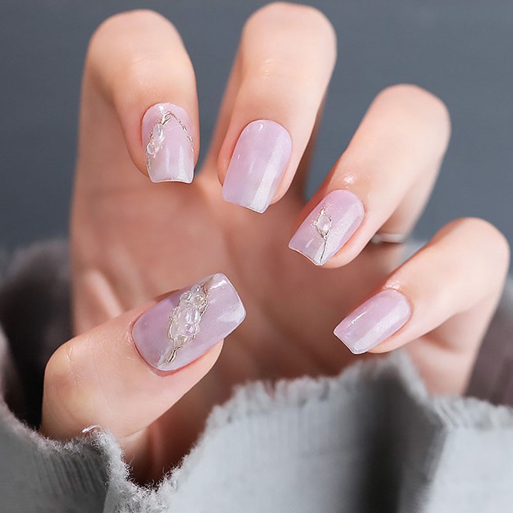 [Hàng mới về] Hộp Đá Màu Ảo Ảnh 3D Nhiều Kích Thước Trang Trí Móng Tay Nghệ Thuật