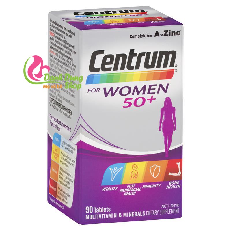 Vitamin tổng hợp CENTRUM WOMEN LỌ 90 VIÊN CHÍNH HÃNG