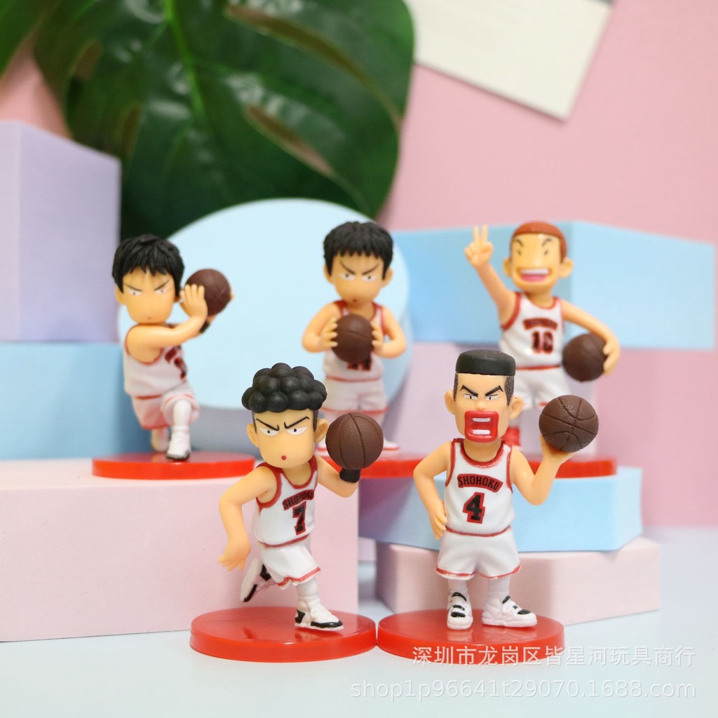 Set Cao 5 Nhân Vật Cao Thủ Bóng Rổ Slam Dunk ( 2 Màu ) 8cm