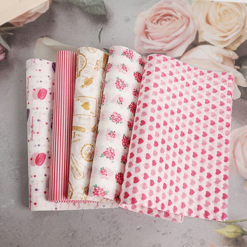 Set 10 Tờ Giấy Gói Thực Phẩm 25*21.5cm Chống Dính Dầu Tiện Dụng