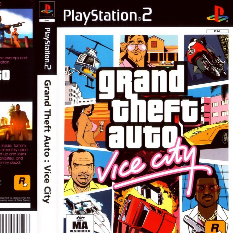 Đĩa Dvd Ps2 Gta Tự Động Vice City