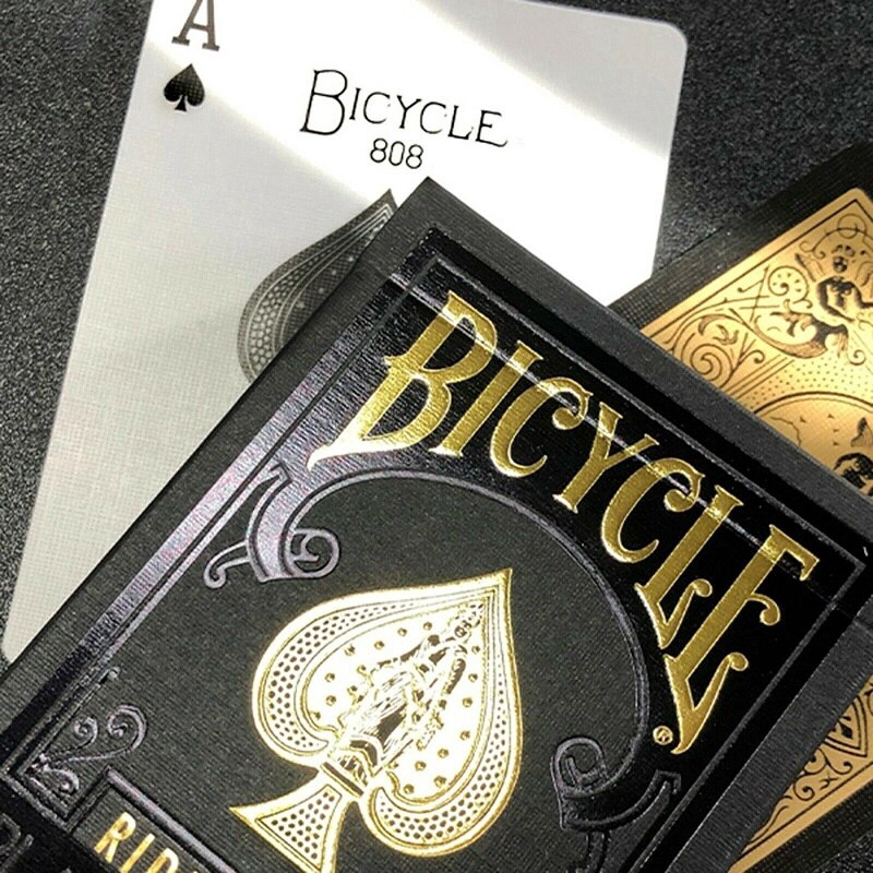 Bộ Bài Bicycle Rider Back Black Gold Playing Cards, Thẻ Sưu Tập USPCC, Trò Chơi Thẻ Ma Thuật, Đạo Cụ Ảo Thuật Cho Nhà Ảo Thuật