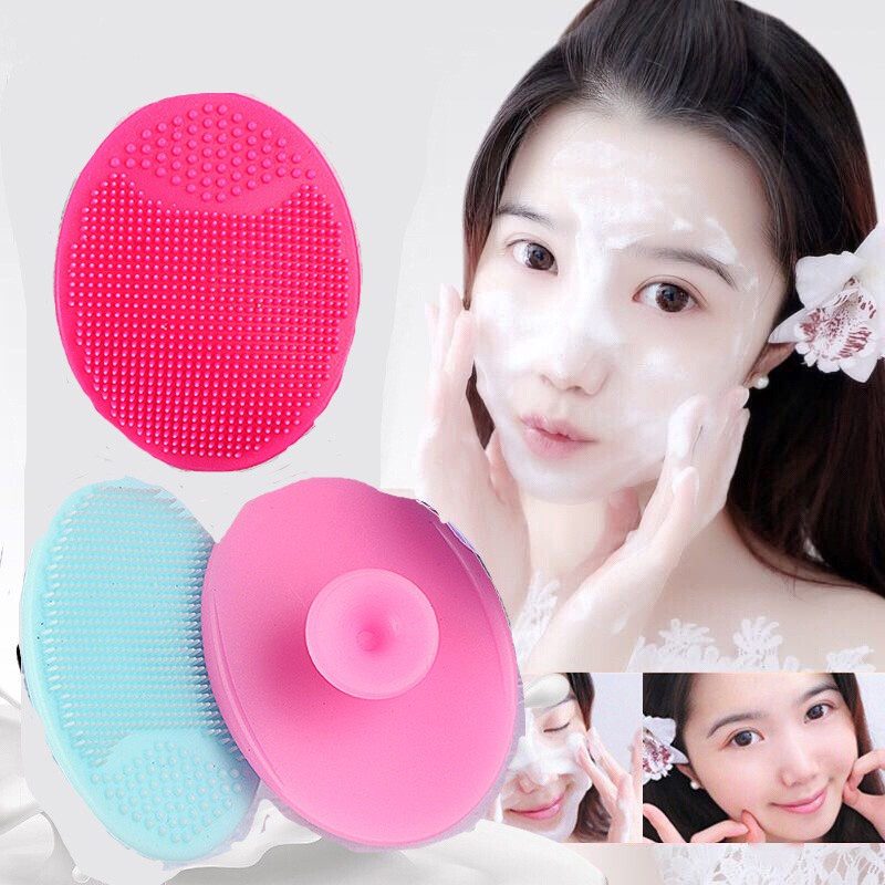 Mềm Cọ Rửa Mặt Mát Xa Làm Sạch Lỗ Chân Lông Đầu Đen Bằng Silicon