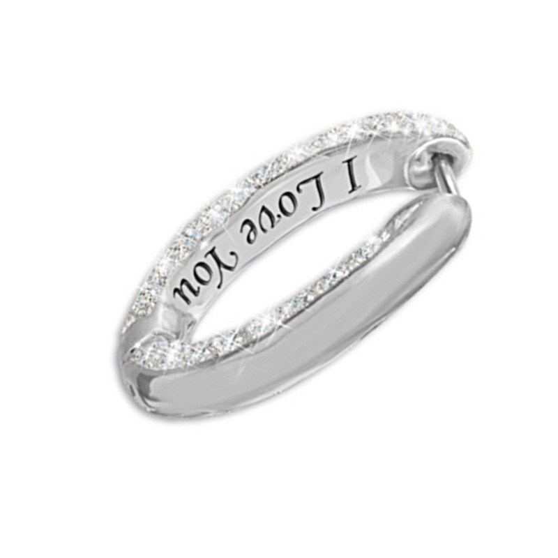 Bông tai tròn bạc 925 thời trang cho nữ - Hoa tai kim cương lấp lánh