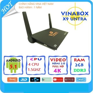 BIẾN TV THƯỜNG THÀNH SMART TV VỚI VINA BOX X9 (Ram 2G)