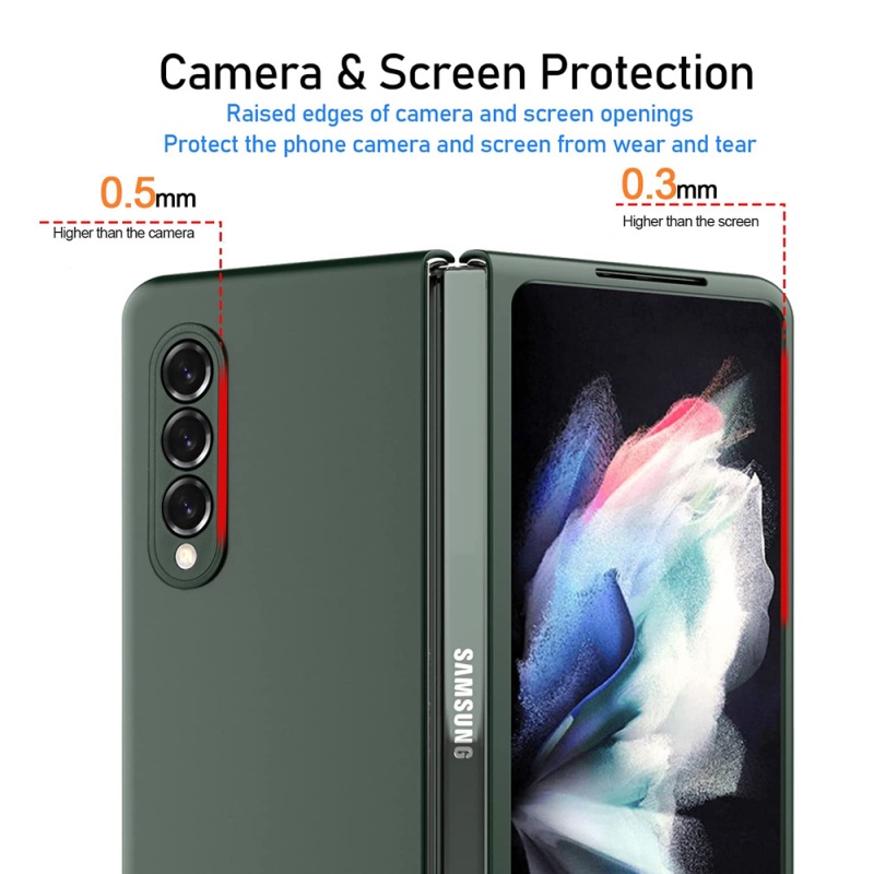 Ốp Điện Thoại PC Cứng Siêu Mỏng Chống Sốc Dạng Gập Cho Samsung Galaxy Z Fold 3 5G