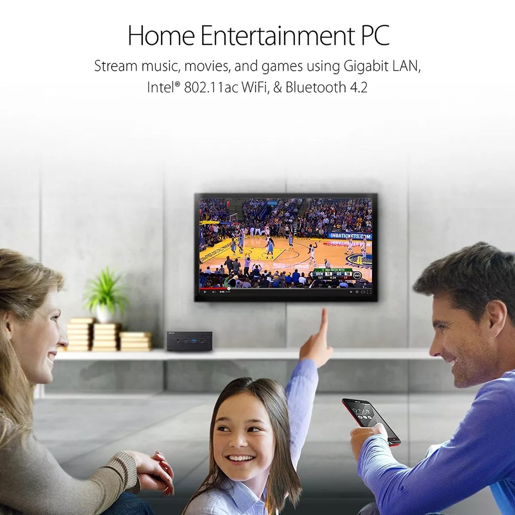 Máy tính siêu nhỏ ASUS MiniPC PN40 Chip Intel J4025/SSD+ RAM DDR4 tùy chọn/4K UHD/Có Wi-Fi + bluetooth - Chính hãng | BigBuy360 - bigbuy360.vn