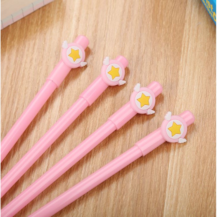 Bút Gel Nước Mực Đen Ngôi Sao Nhiều Màu H52