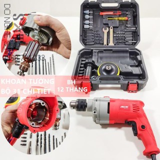 Máy khoan ACZ 6713 SET 33 chi tiết - BH 12 tháng